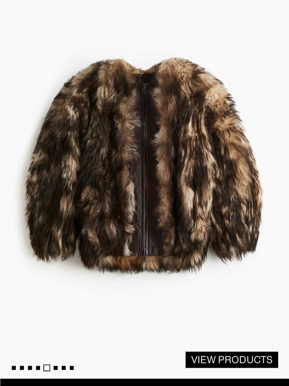 Luxury  Fur Brown Jacket - Women's Coat